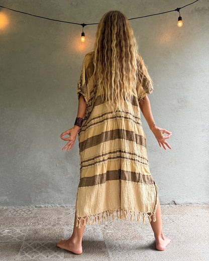 Crystalina | Kuna Embroidered Caftan