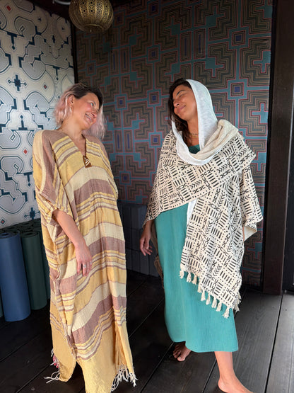 Crystalina | Kuna Embroidered Caftan