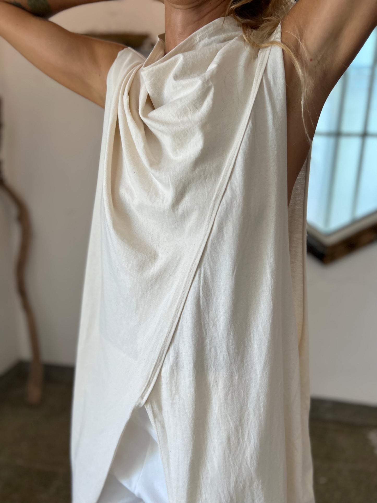 Ivory Sleeveless Top by Glorka