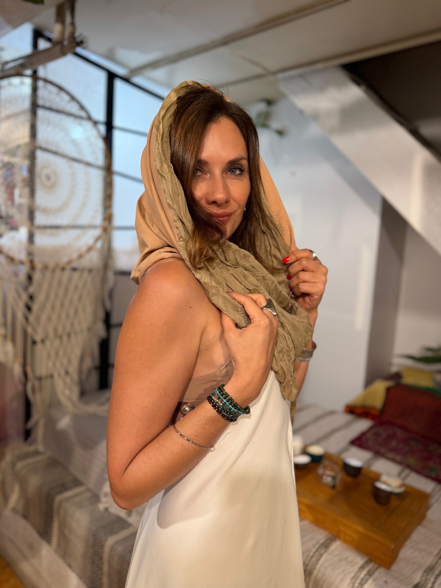 Lunara Desert Scarf | Amber