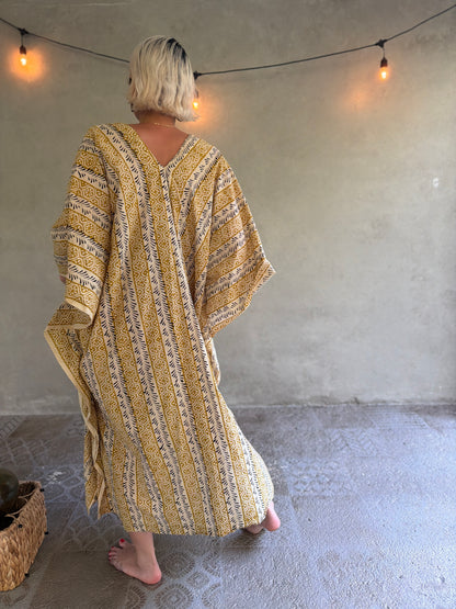 Sun | Handblock Cotton Caftan