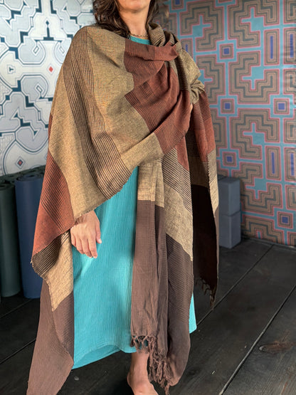 Mud | Handwoven Poncho | Her