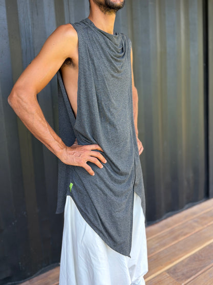 Grey Jedi Top | Sleeveless | Him