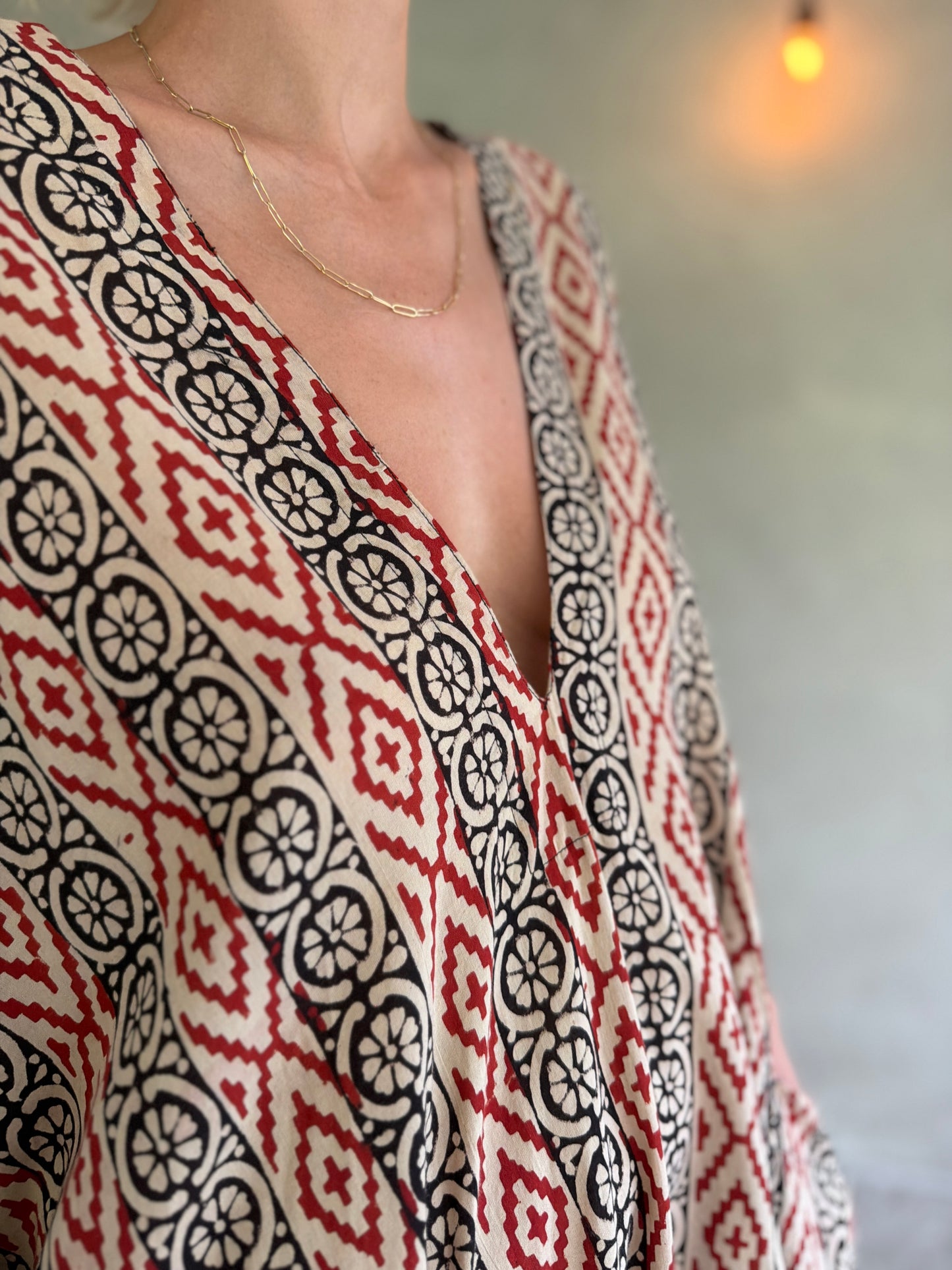 Eternal | Handblock Cotton Caftan