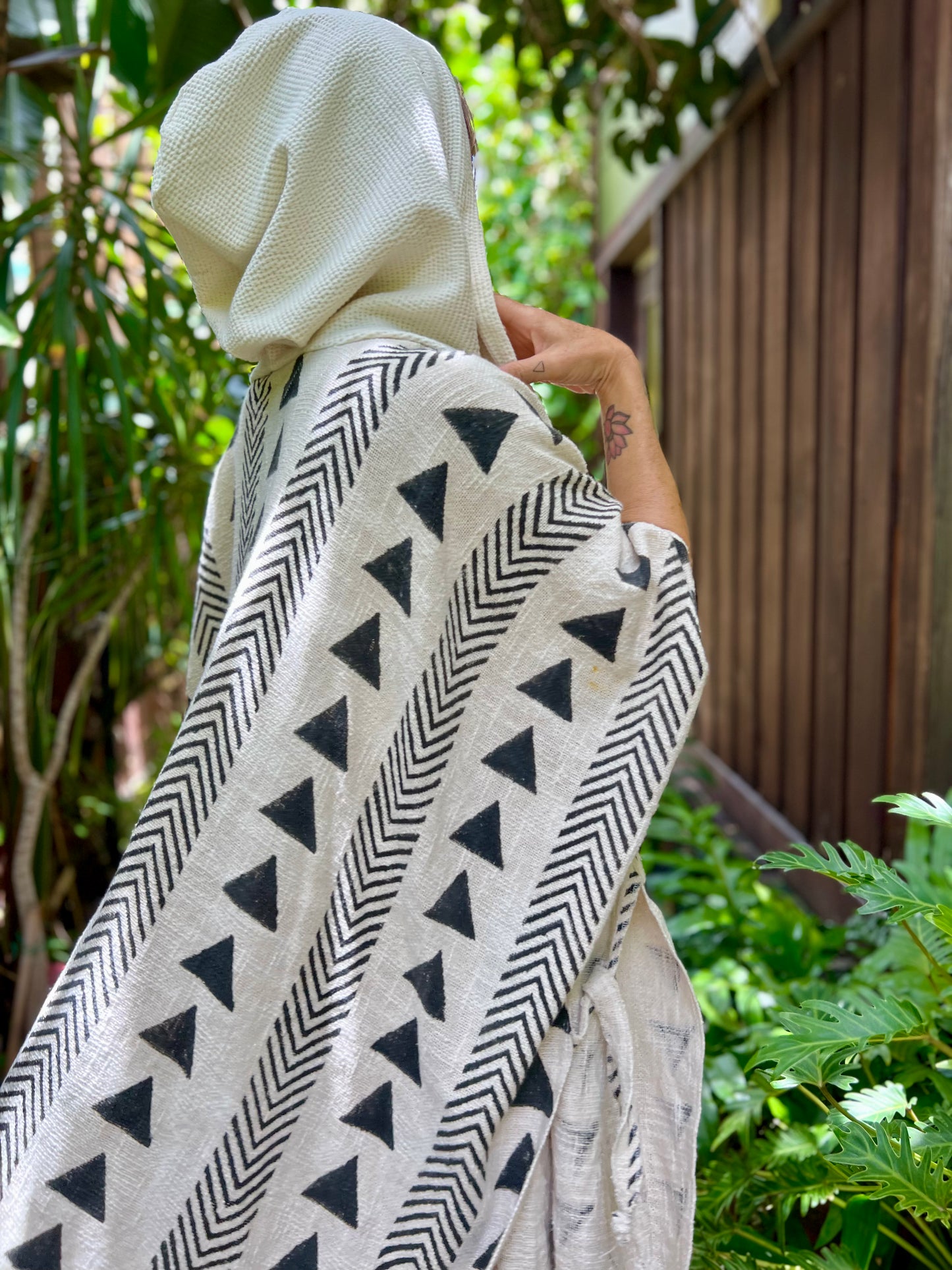 Snow Path | Handwoven Poncho