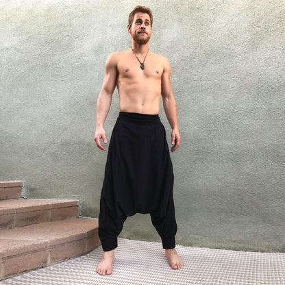 glorka drop pants in black