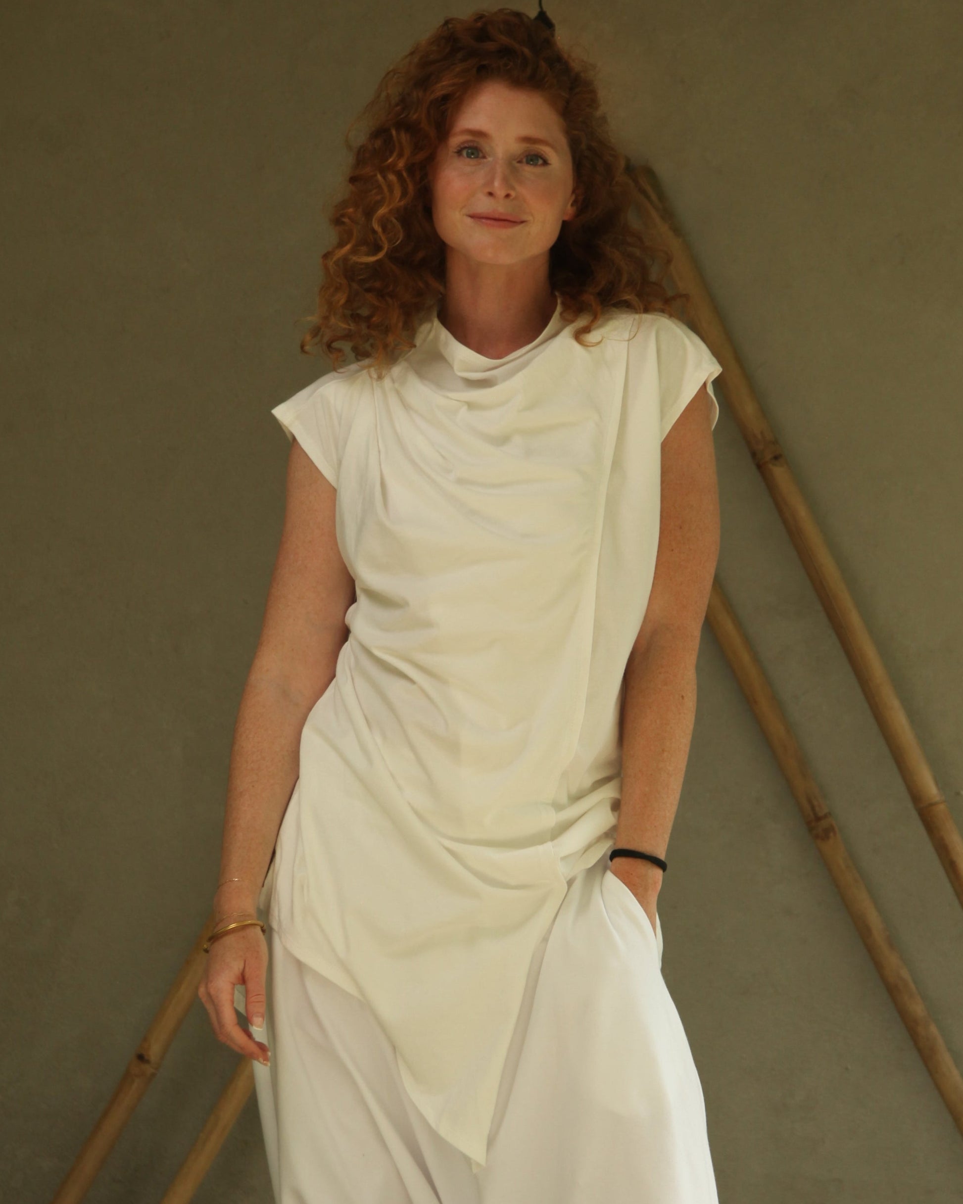 glorka JEDI top in white