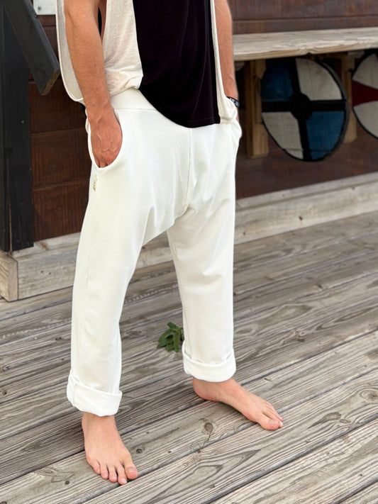 glorka white TOM pant