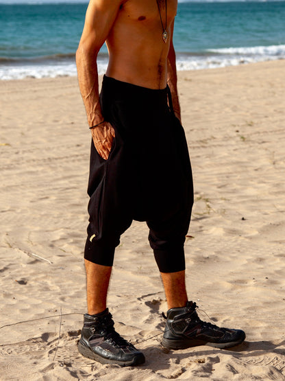 Basic Black | Capri Drop Pants | Him