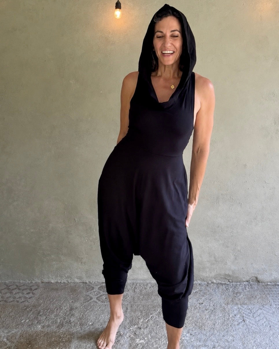 Aura | White Hooded Jumpsuit