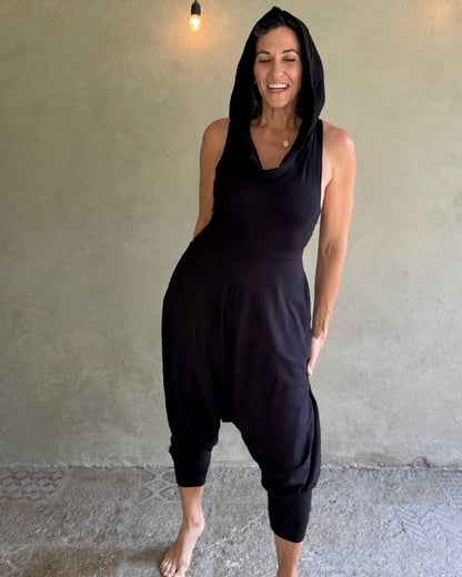 Aura | White Hooded Jumpsuit