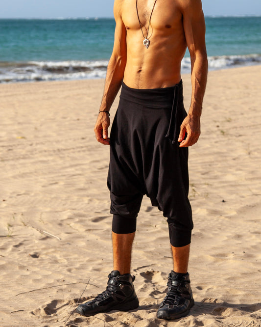 Basic Black | Capri Drop Pants | Him