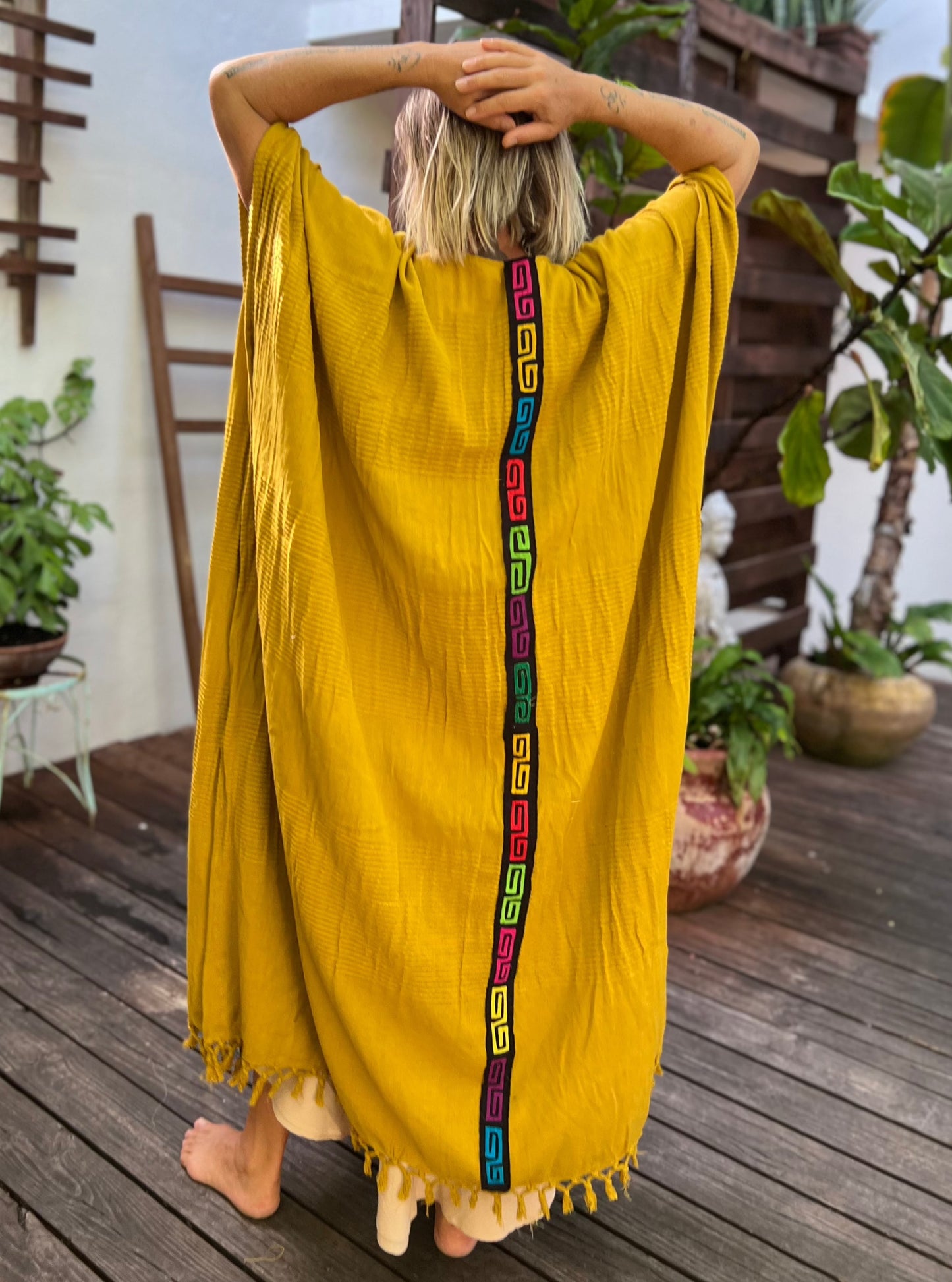 glorka long poncho