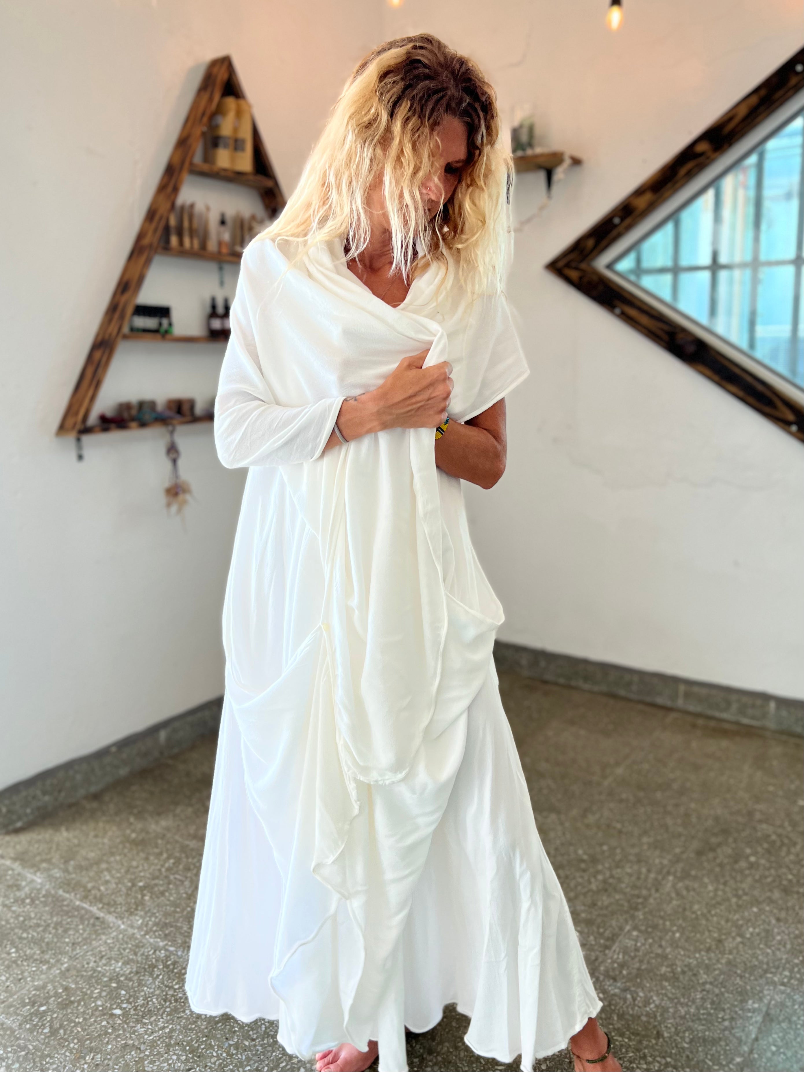 glorka white dress