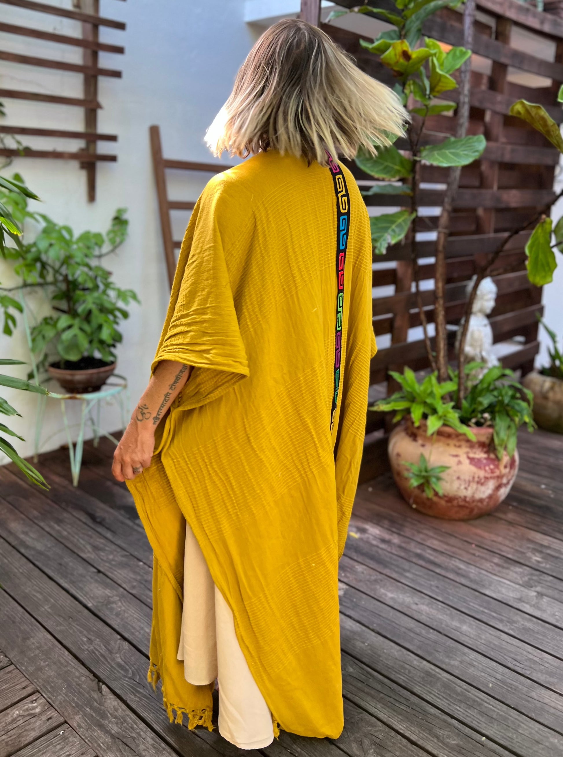 glorka long poncho