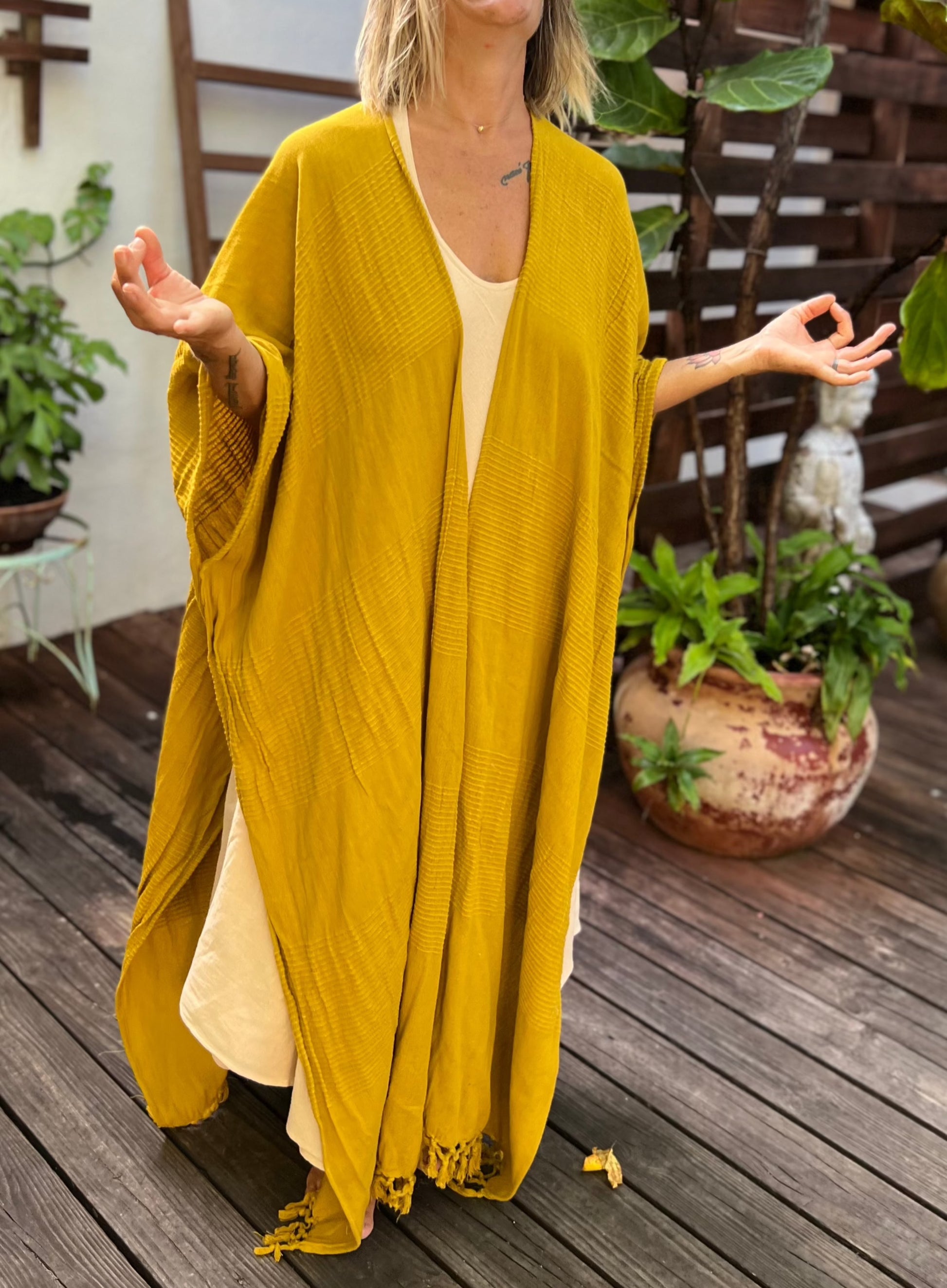 glorka long poncho