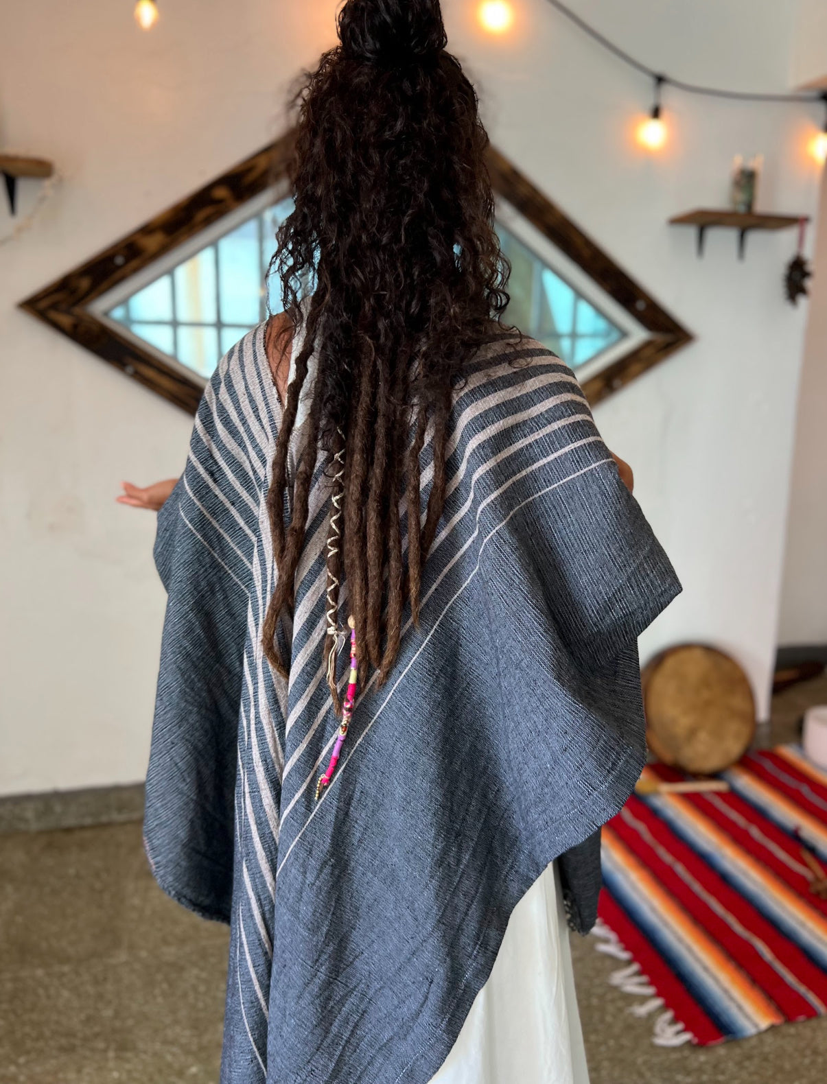 Deep Blue | Oaxaca Handwoven Shawl