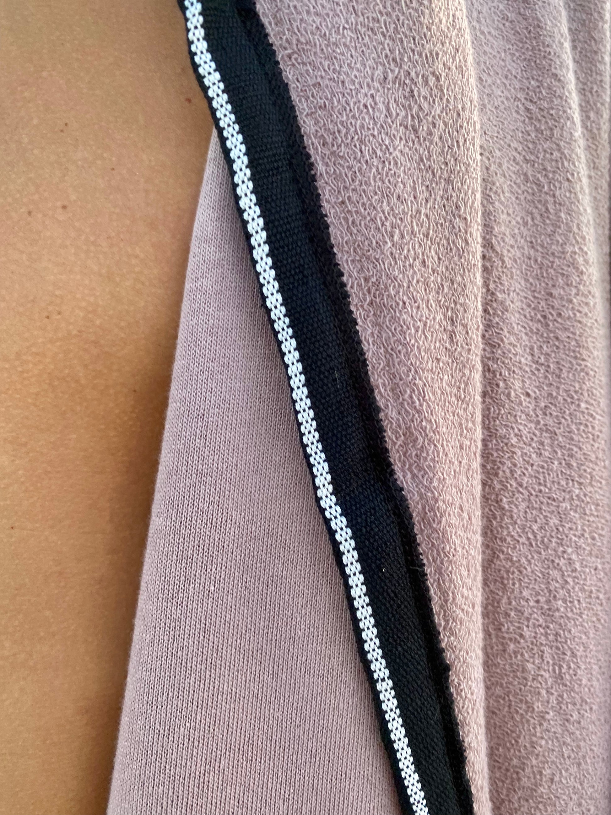 dusty pink hooded cloak